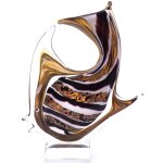 Skulptur Glas Fisch Murano-Stil