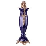 Vase Porzellan/Messing Engel #88186