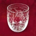 2er Set Schnapsgläser Pinnchen Schnapsglas Blumen Transparent gebraucht - sehr gut