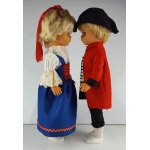 2er Set Puppen 48 cm Schlafaugen Souvenir