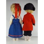2er Set Puppen 48 cm Schlafaugen Souvenir