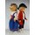 2er Set Puppen 48 cm Schlafaugen Souvenir