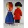 2er Set Puppen 48 cm Schlafaugen Souvenir