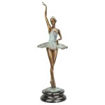 Bronzeskulptur Bronzefigur Ballerina