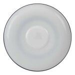 Untertasse für Tee 15,4 cm Karolina Schwarzer Rand...