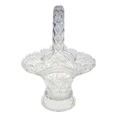 Schale Henkelkorb Glas Transparent