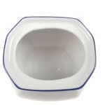 Zuckerdose Marienbad Ingres Weiss blauer Rand gebraucht - sehr gut