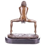 Skulptur Figur Statue Bronzeskulptur Bronzefigur Bronze Weiblicher Akt Erotik