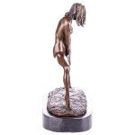 Skulptur Figur Statue Bronzeskulptur Bronzefigur Bronze Weiblicher Akt Erotik