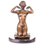 Skulptur Figur Statue Bronzeskulptur Bronzefigur Bronze...