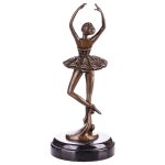 Skulptur Figur Statue Bronzeskulptur Bronzefigur Bronze Ballerina