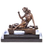 Skulptur Figur Statue Bronzeskulptur Bronzefigur Bronze...