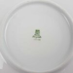 Untertasse Goldrand 15,4 cm PMR Jaeger & Co Bavaria Unbestimmten Formen Blau Gold Dekor gebraucht - gut