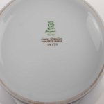 Ragoutterrine Suppenterrine Terrine Servierschüssel Goldrand 1,2 L PMR Jaeger & Co Bavaria Unbestimmten Formen Blau Gold Dekor gebraucht - gut