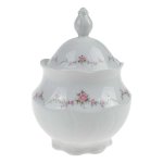 Zuckerdose 12,7 cm Royal Tettau rosa Blumen Form 2829...