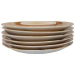 6er Set Untertasse 13,1 cm Japan China Geisha Gelb...