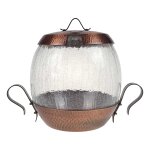 Bowle 7tlg 5,5 L Craquele Glas gebraucht - gut