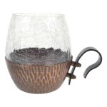 Bowle 7tlg 5,5 L Craquele Glas gebraucht - gut