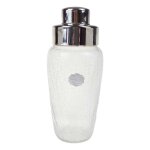 Shaker mundgeblasen 20,2 cm Craquele Glas gebraucht - gut