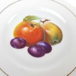 2er Set Teller Hutschenreuther Obstdekor