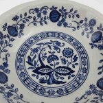 Schale klein 12,9 cm Kensington Staffordshire Ironstone Zwiebelmuster Blau gebraucht - gut