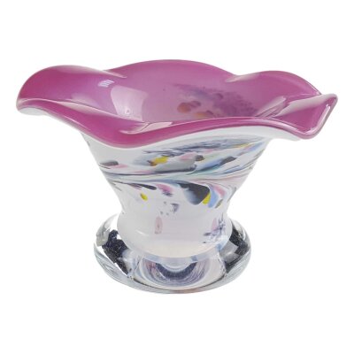 Vase / Kerzenständer klein Glas bunt