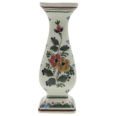 Vase 11,5 cm Delfts Polychroom Blumendekor Bunt Blumen gebraucht - gut