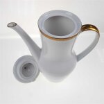 Kaffeekanne 1,5 L Winterling Kirchenlamitz Goldene Bordüre 8 mm gebraucht - sehr gut