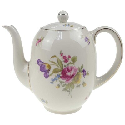Kaffeekanne 1,7 L Sophienthal Blumendekor bunt Blumen gebraucht - gut
