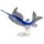 Figur Glas Murano-Stil Marlin