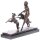 Art Deco Bronzefigur Weiblicher Akt mit Windhunden Spring Frolic nach M.Bouraine