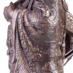 Asiatica Bronzefigur Legänderer Chinesischer General...