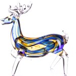 Skulptur Figur Hirsch Glas Murano-Stil