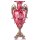 Porzellan mit Bronze Vase Schwänen