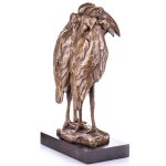 Bronzefigur Marabus