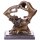 Moderne Bronzefigur Anstecken der Ringe