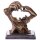Moderne Bronzefigur Anstecken der Ringe