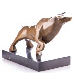 Moderne Bronzefigur Stier
