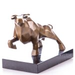 Moderne Bronzefigur Stier