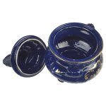 Terrine Vogelgriff 1,8 L Blumendekor Keramik