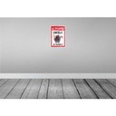 [LA-131567] Blechschild 30x20 cm Achtung Chinchilla auf Patrouille Warnschild Hinweisschild Tier Haustier Sicherheit Vorsicht Bild 2