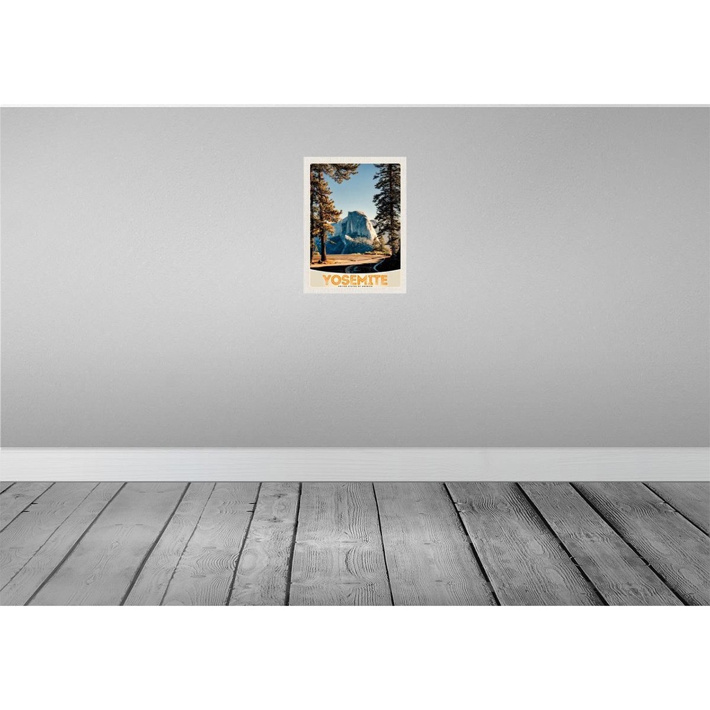 [LA-137511] Blechschild 40x30 cm Yosemite Amerika USA Urlaub Natur Bäume Gebirge Bildmotiv Reisemotiv Abenteuer Reisen Bild 2