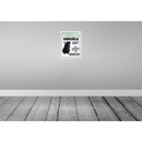 [LA-137877] Blechschild 40x30 cm Tiere Achtung Chinchilla Gebiet Tier Haustier Bild 2