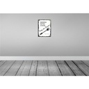 [LA-138636] Blechschild 40x30 cm lustig siehst du Reste nutz Bürste Witz Humor Spaß Bild 2