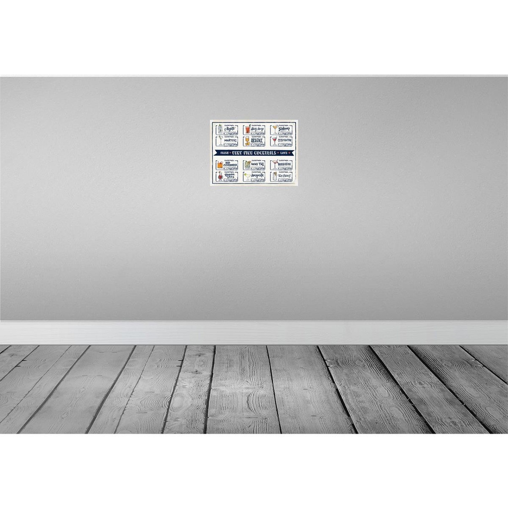 [LA-138723-H] Holzschild 30x40 cm Fresh Cocktails Mojito Maragrita Essen Trinken Bild 2