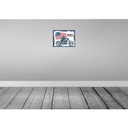 [LA-138726-H] Holzschild 30x40 cm Biker Born to Ride USA Amerika Bild 2