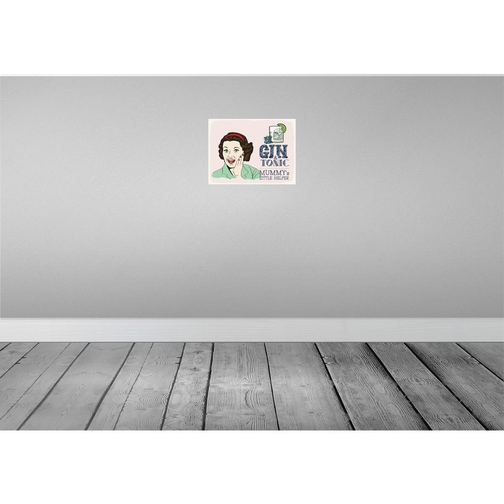 [LA-138730-H] Holzschild 30x40 cm lustig Gin Tonic Mummy´s Helper Witz Humor Spaß Bild 2