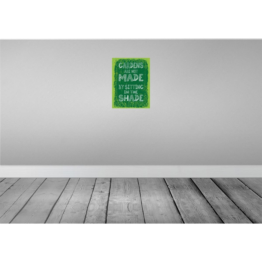 [LA-138737-H] Holzschild 40x30 cm Gardens note made by sitting shade Spruch Zitat Bild 2