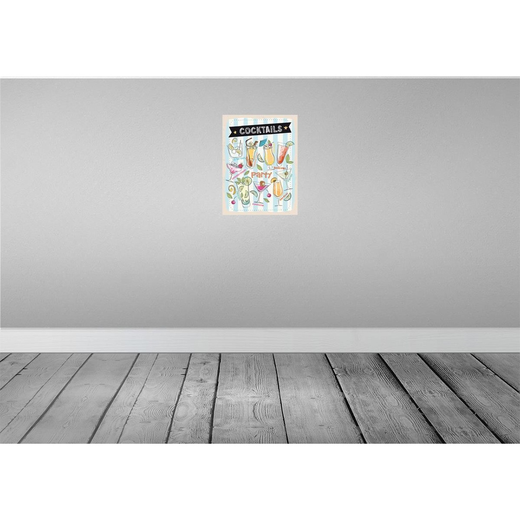 [LA-138746-H] Holzschild 40x30 cm Cocktails Capirinha Blood Mary Essen Trinken Bild 2