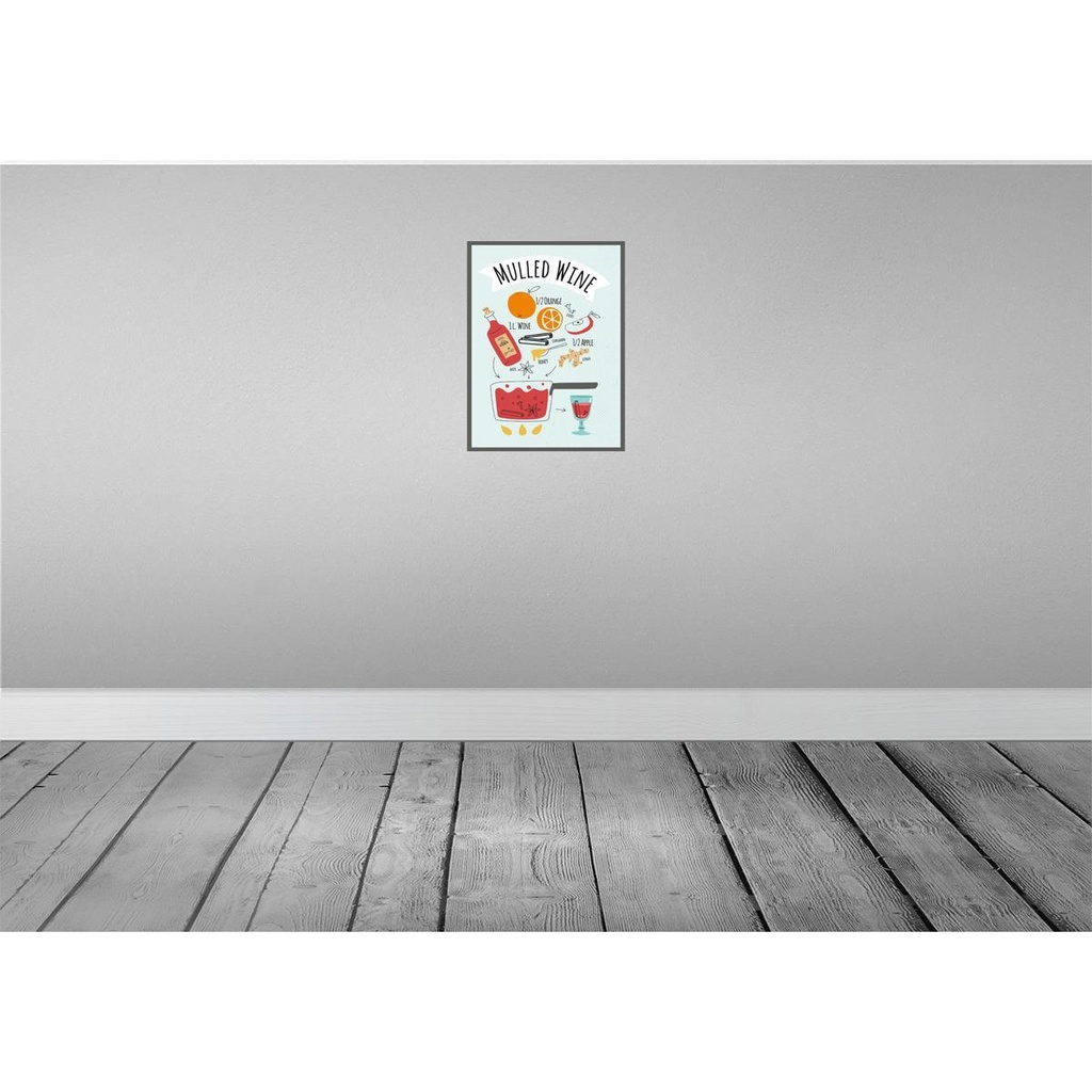 [LA-138750-H] Holzschild 40x30 cm Mulled Wine Orange Anise Essen Trinken Bild 2